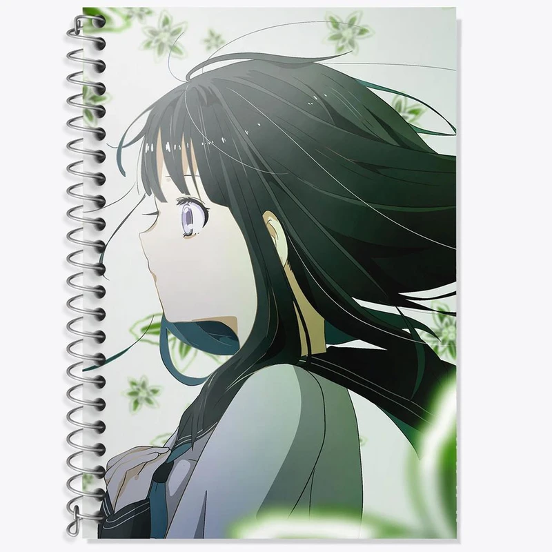 دفتر زبان 50 برگ خندالو مدل سه خط طرح چیتاندا انیمه هیوکا Hyouka کد 17081