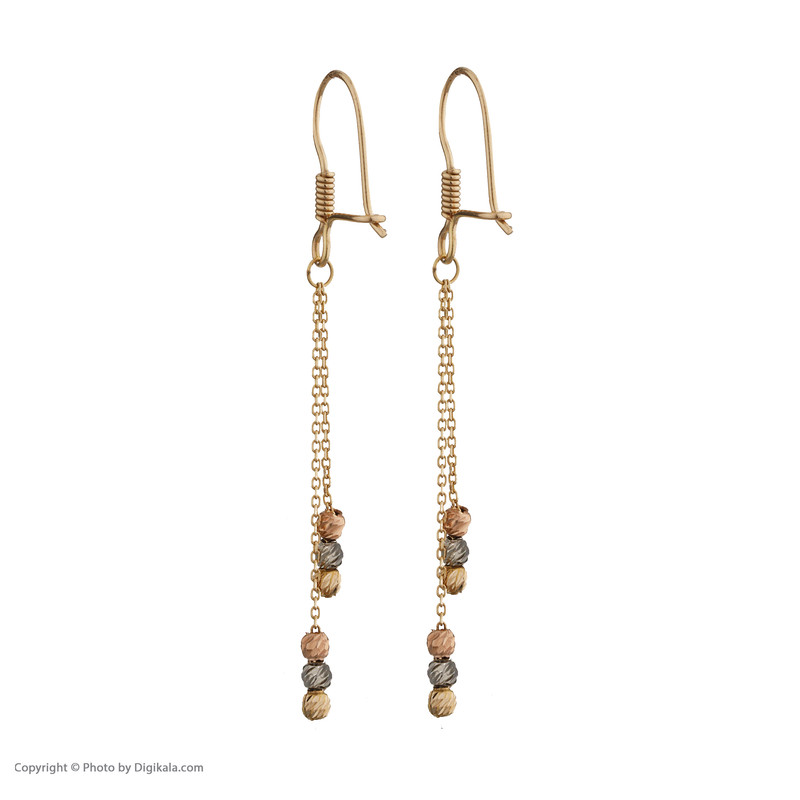 گوشواره طلا 18 عیار زنانه مایا ماهک مدل ME1111 - 4