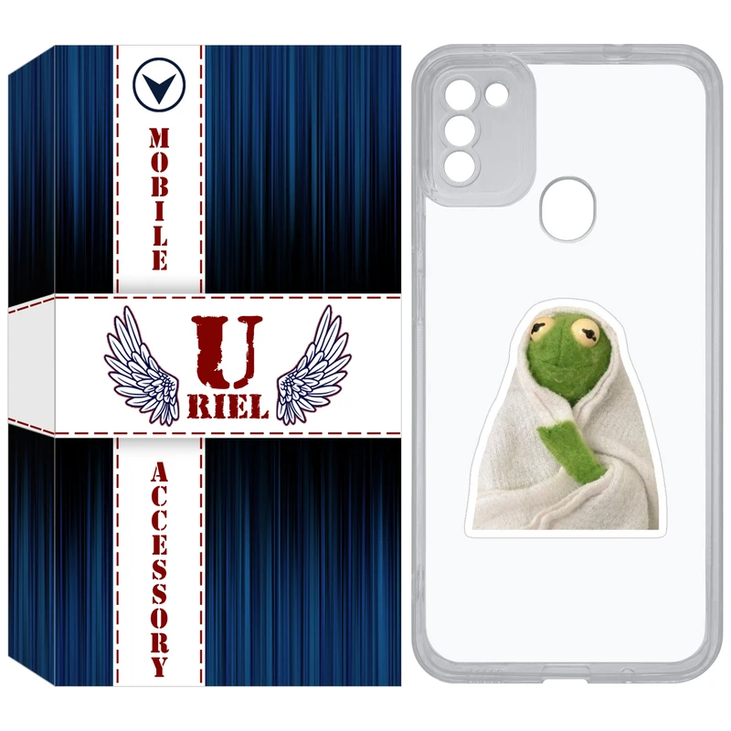 کاور یوریل مدل Clear کد 82 طرح قورباغه مناسب برای گوشی موبایل سامسونگ Galaxy A11 / M11