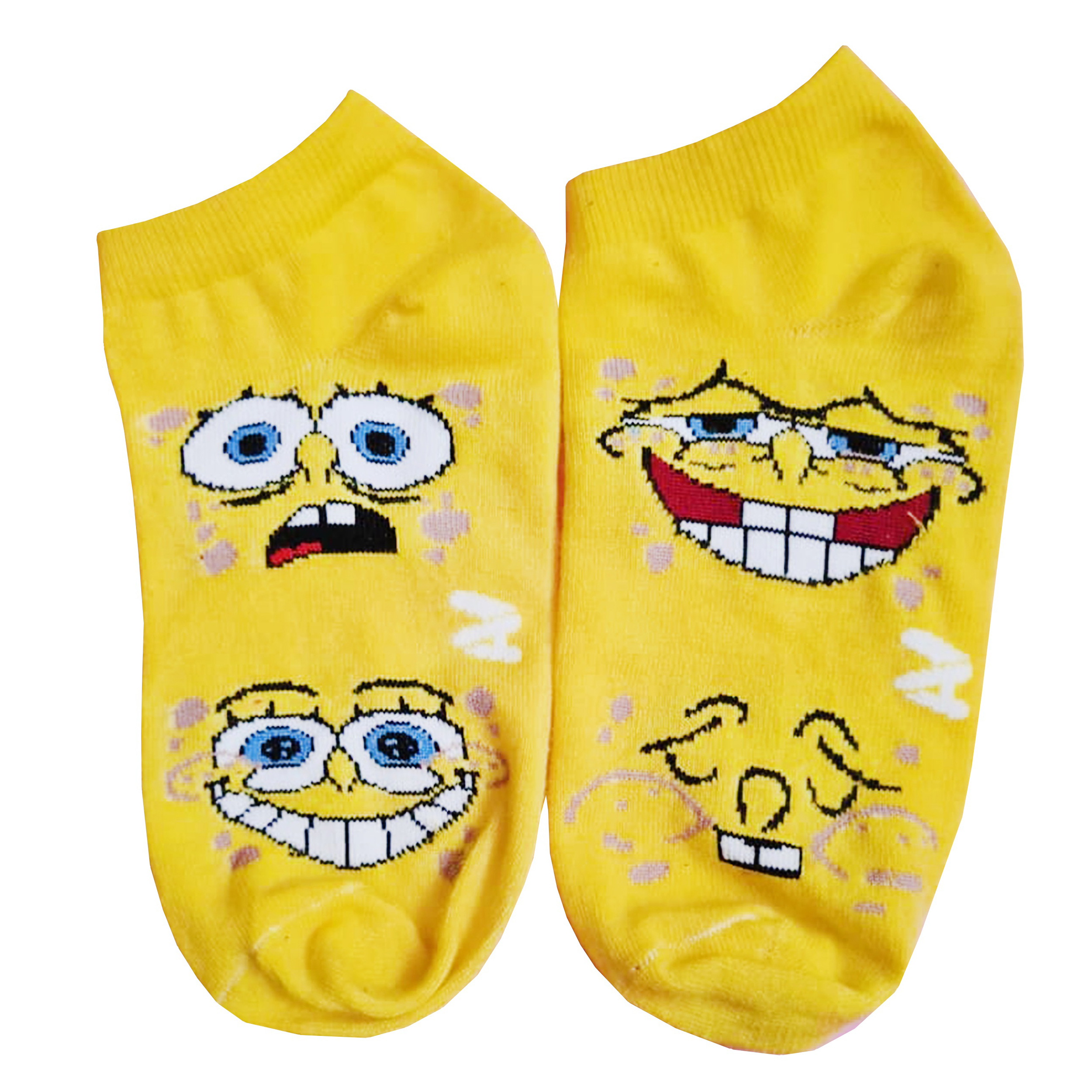 جوراب دخترانه مدل 1221 طرح باب اسفنجی