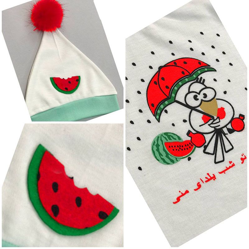 ست 3 تکه لباس نوزادی مدل شب یلدای من -  - 3