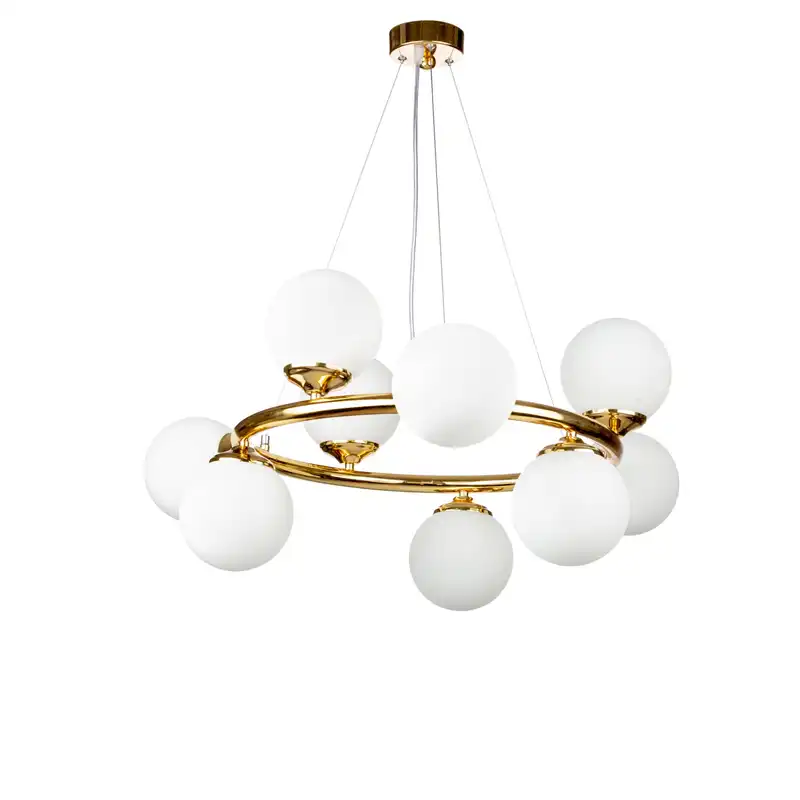 لوستر 9 شعله مدل مدرن مولکولی