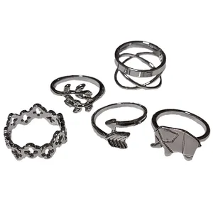 انگشتر زنانه مدل 110 مجموعه 5 عددی