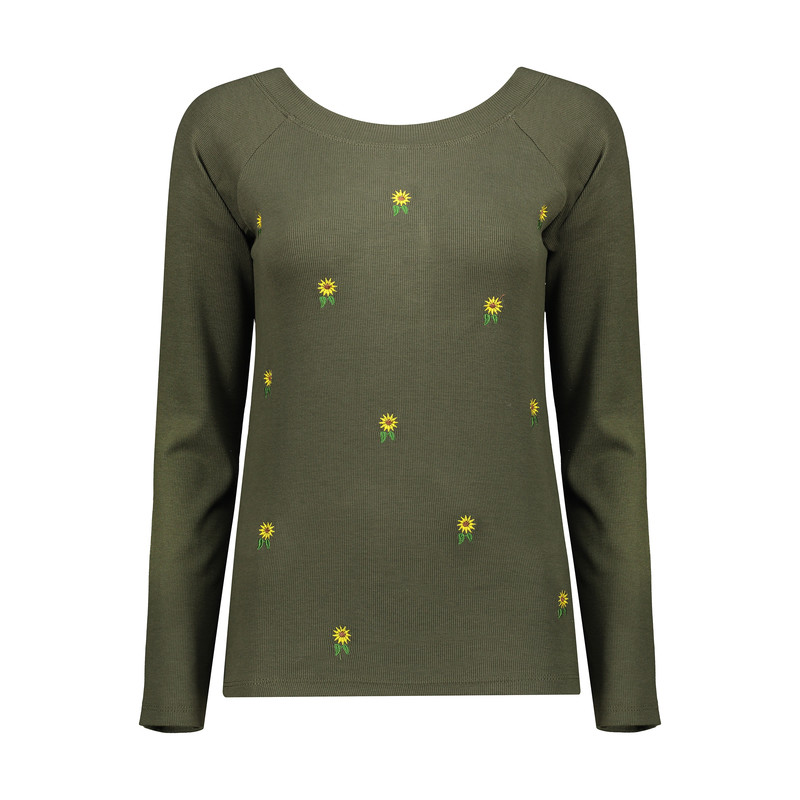 بلوز آستین بلند زنانه مدل گلدوزی گل کد 110302/2