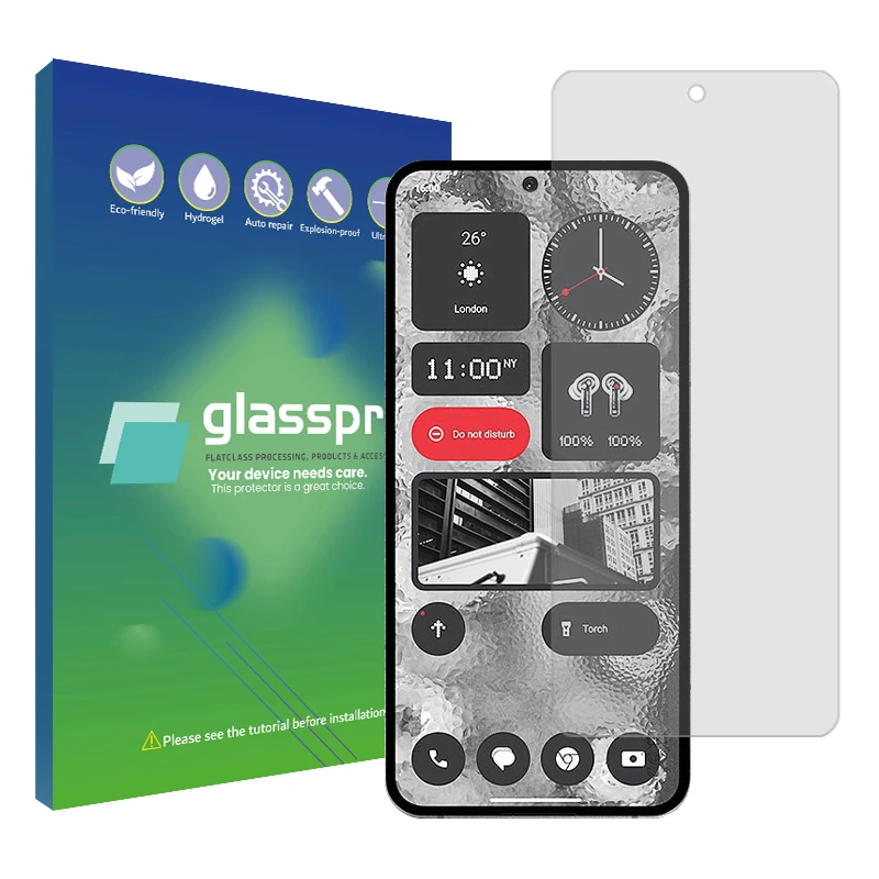 محافظ صفحه نمایش شفاف گلس پرو مدل Resistant مناسب برای گوشی موبایل ناتینگ فون 2