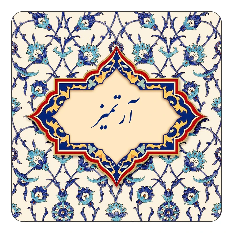 مگنت کاکتی طرح اسم آرتمیز مدل اسلیمی کد mn82853