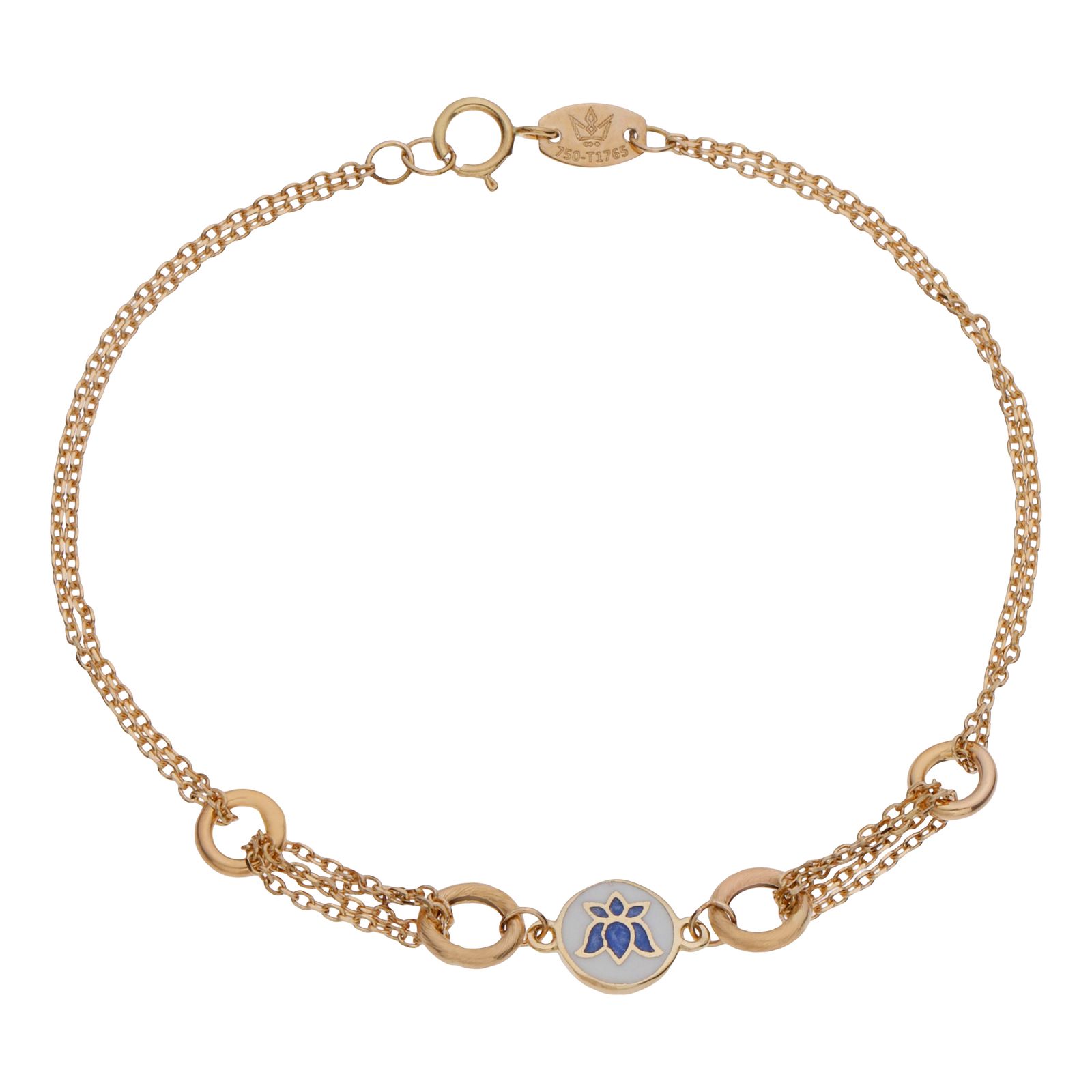 دستبند طلا 18 عیار زنانه مایا ماهک مدل MB1679 -  - 1