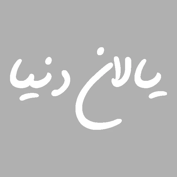 برچسب خودرو سیاه و سپید طرح یالان دنیا کد W1428