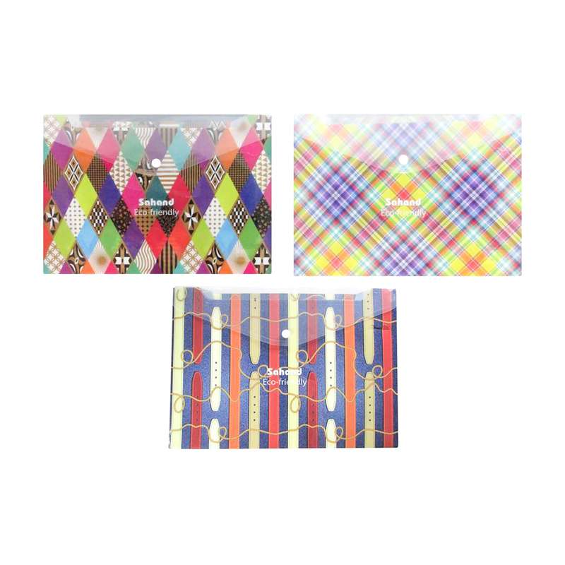 پوشه دکمه دار سهند کد A-22 مجموعه 3 عددی پوشه دکمه دار سهند کد A-22 مجموعه 3 عددی