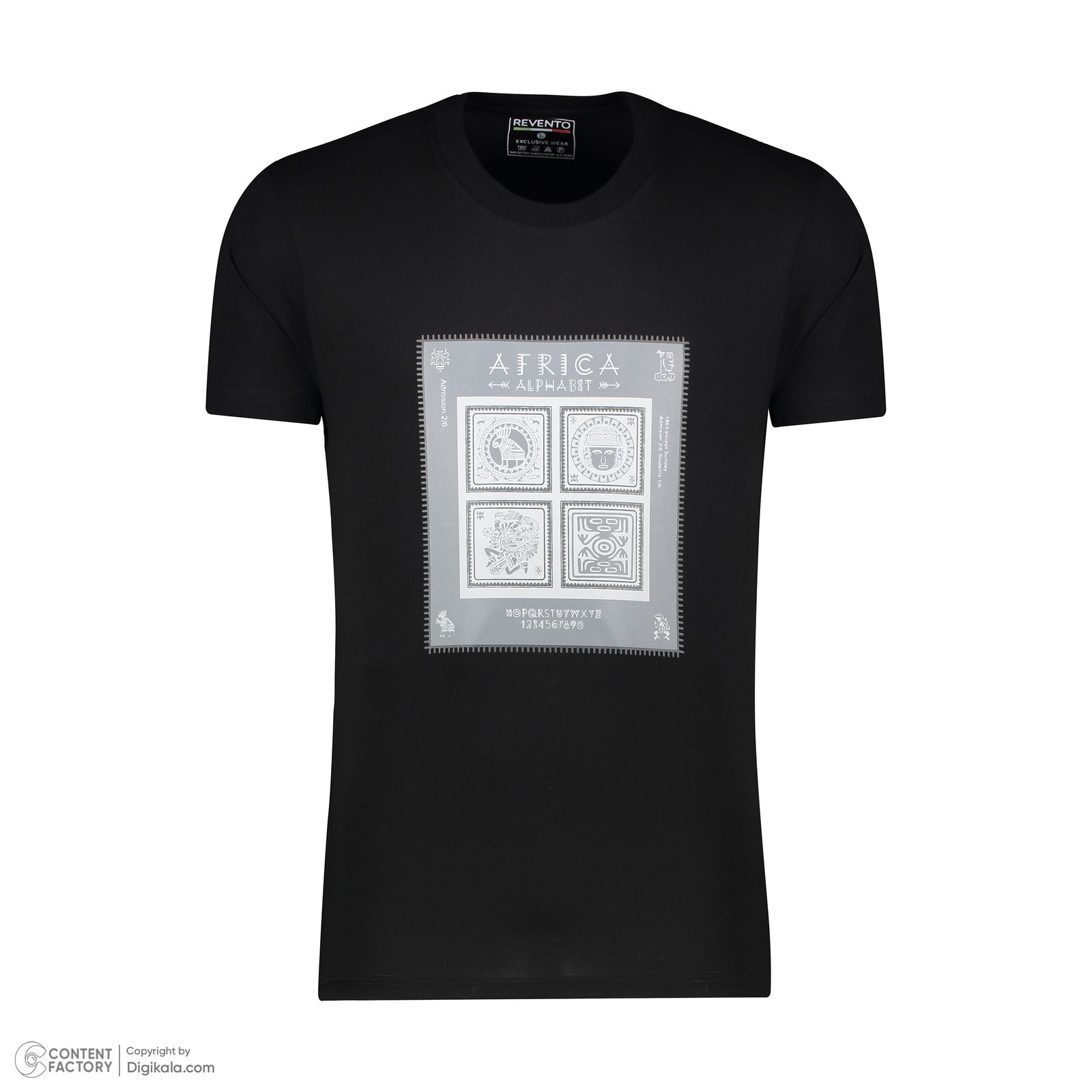 تیشرت آستین کوتاه مردانه مدل M117 رنگ مشکی -  - 7