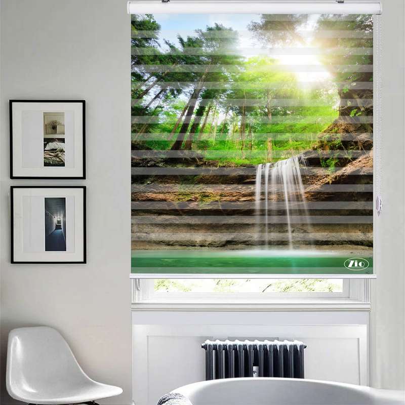 پرده زبرا زیو مدل L5037 سایز 150x280 سانتی متر
