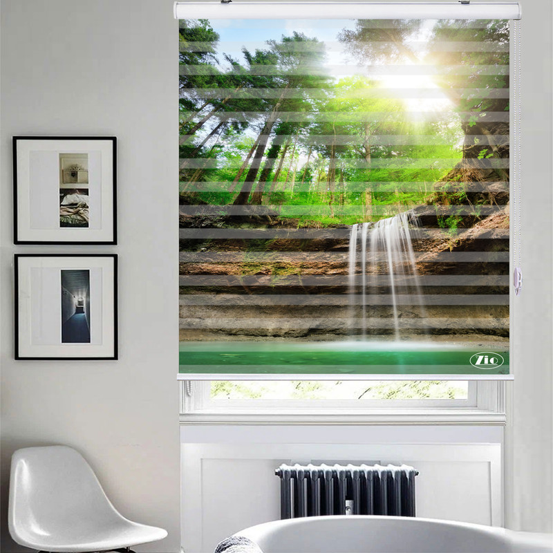  پرده زبرا زیو مدل L5037 سایز 150x280 سانتی متر
