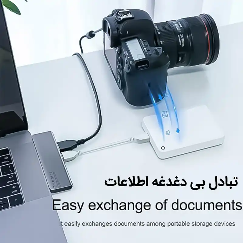 هاب 5 پورت USB-C باسئوس مدل CAHUB-K0G