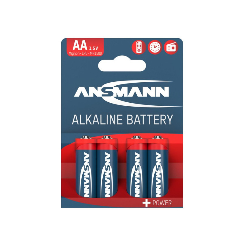 باتری قلمی آنسمن  مدل Alkaline Plus بسته ۴ عددی
