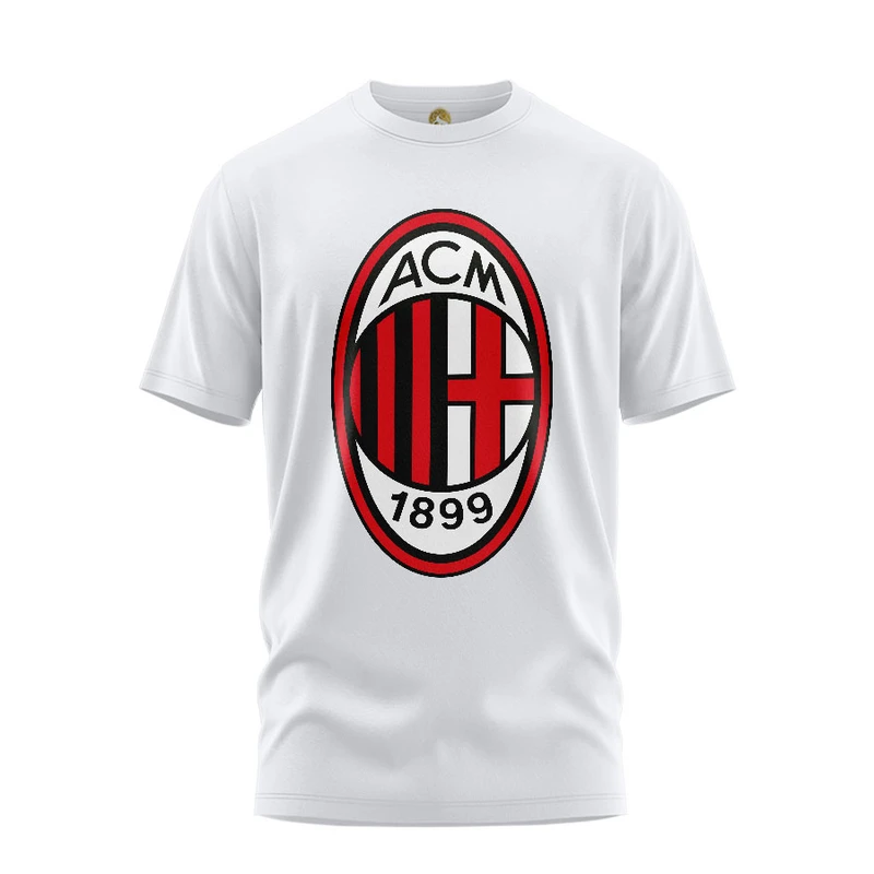 تی شرت آستین کوتاه مردانه هومرو مدل TW404 طرح باشگاه فوتبال میلان