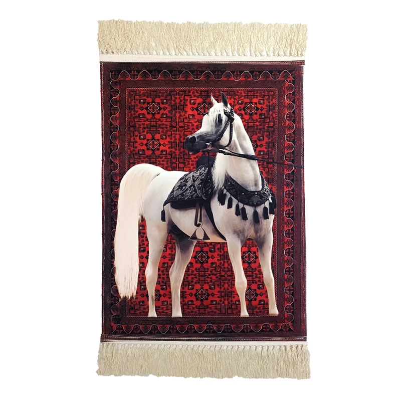 فرش ماشینی دیوارکوب طرح اسب 01