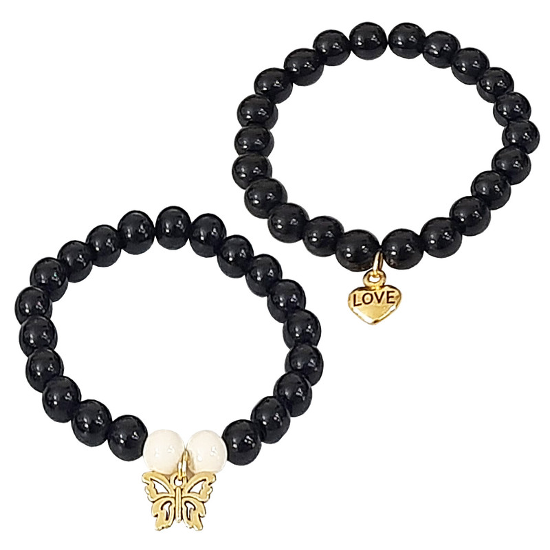 دستبند دخترانه مدل M4 مجموعه 2 عددی دستبند دخترانه مدل M4 مجموعه 2 عددی