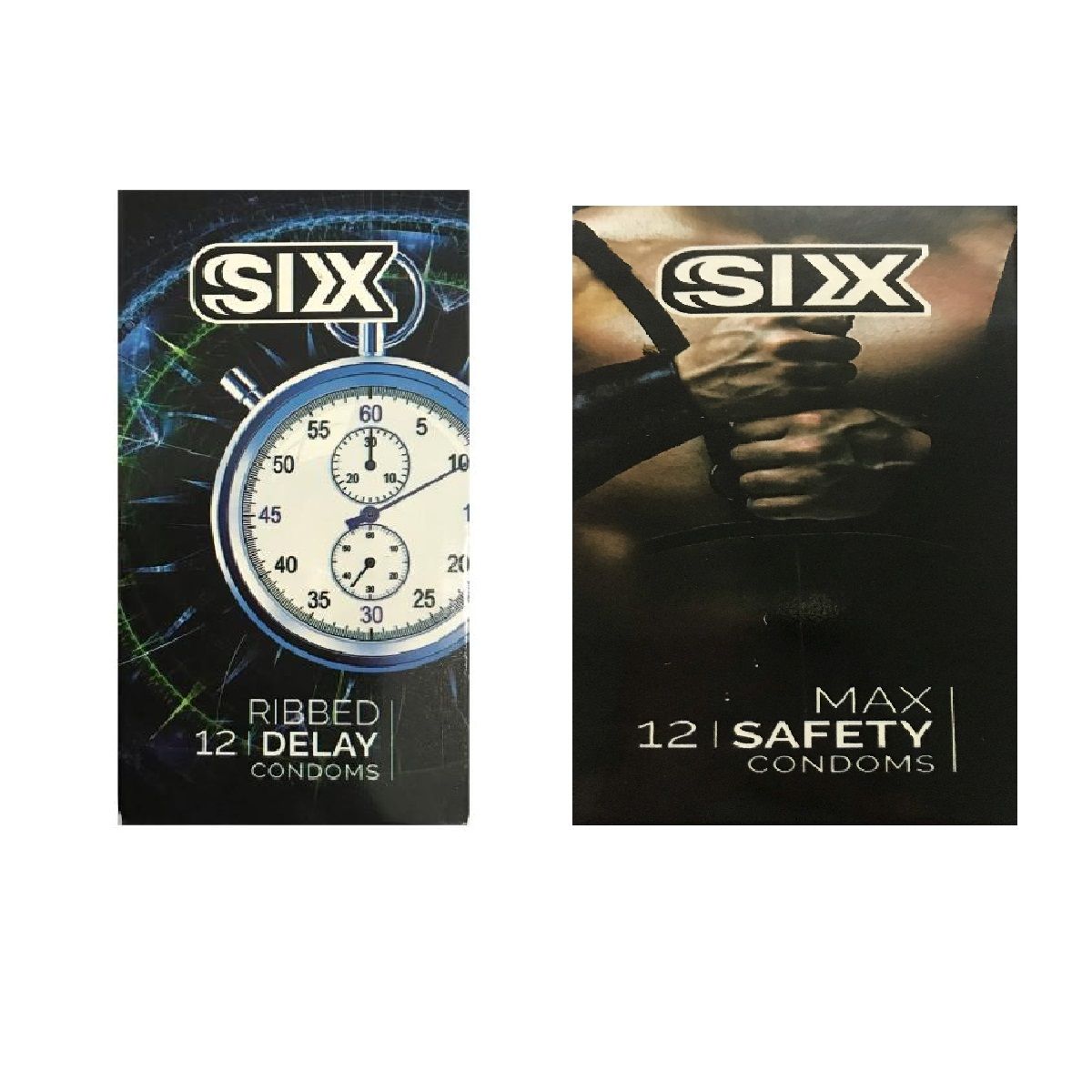 کاندوم سیکس مدل Ribbed Delay بسته 12 عددی به همراه کاندوم سیکس مدل Max Safety بسته 12 عددی -  - 1