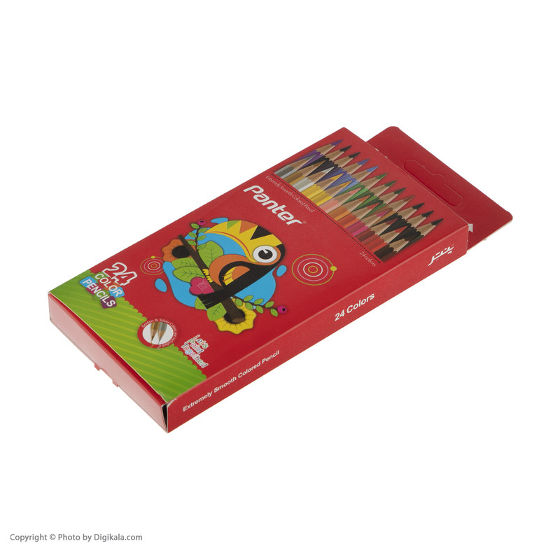 مداد رنگي 24 رنگ پنتر کد PCP103-24