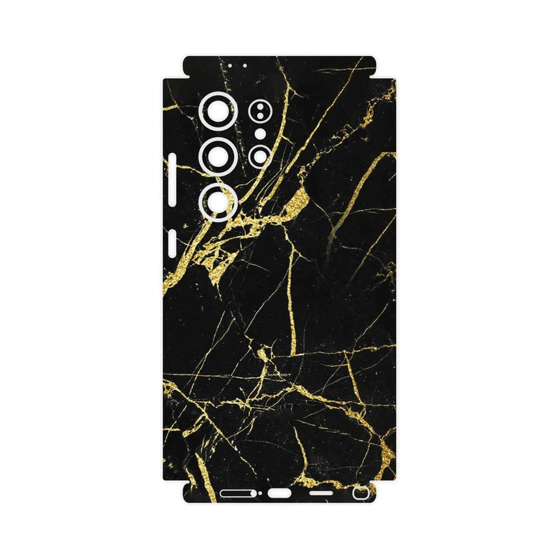 برچسب پوششی ماهوت مدل Graphite_Gold_Marble-FullSkin مناسب برای گوشی موبایل سامسونگ Galaxy S24 Ultra