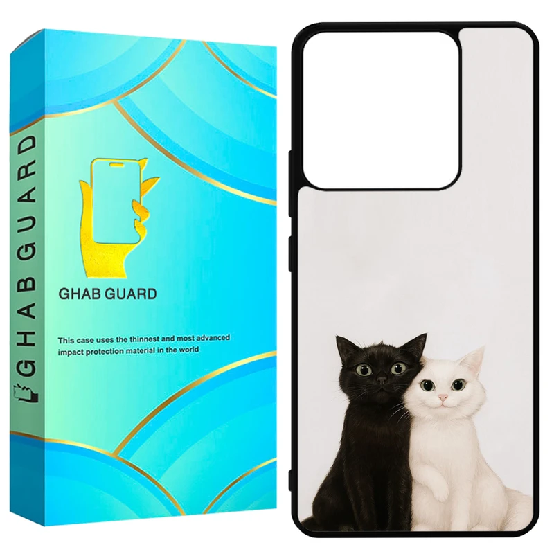 کاور قاب گارد طرح گربه مدل GN14 مناسب برای گوشی موبایل شیائومی Redmi Note 14 5G