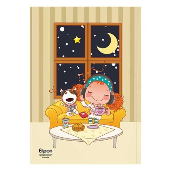 دفتر مشق 40 برگ الیپون کد 2921217