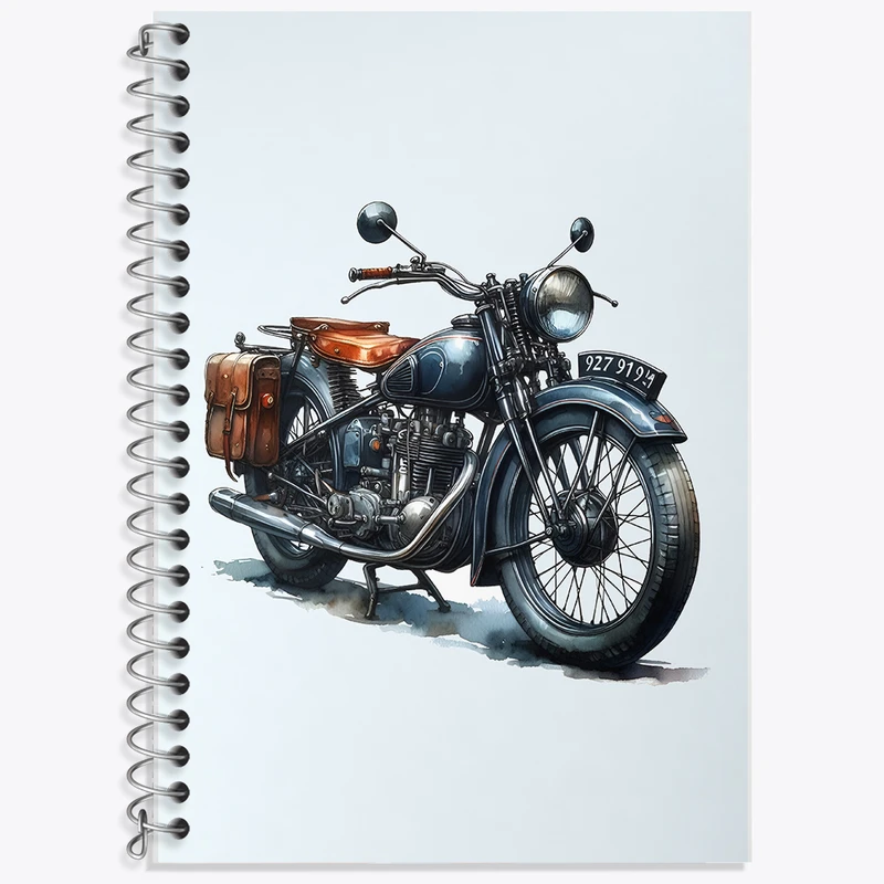 دفتر نت موسیقی 50 برگ خندالو طرح موتور سیکلت کد F6201