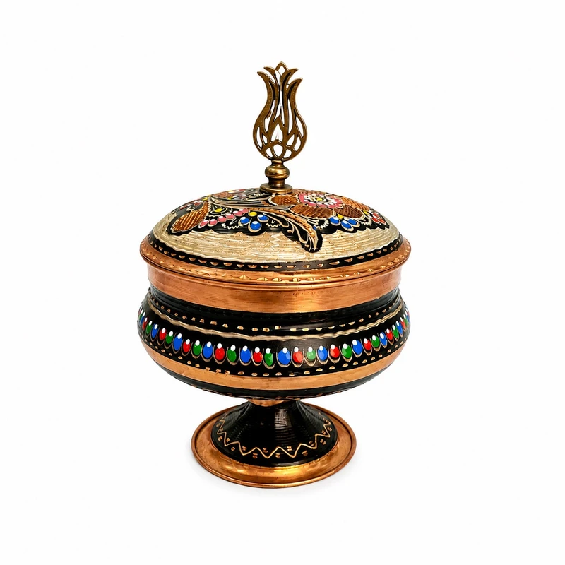 شکلات خوری مسی مدل الماس تراش دخلی