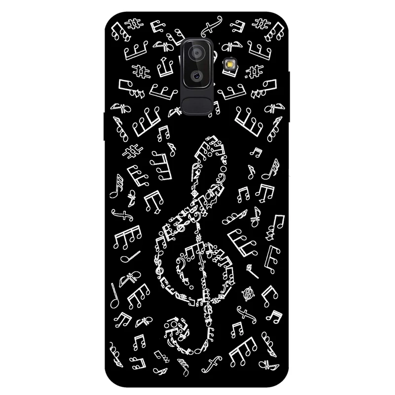 کاور مگافون طرح نوت موسیقی مدل 1370 مناسب برای گوشی موبایل سامسونگ Galaxy J8 2018   