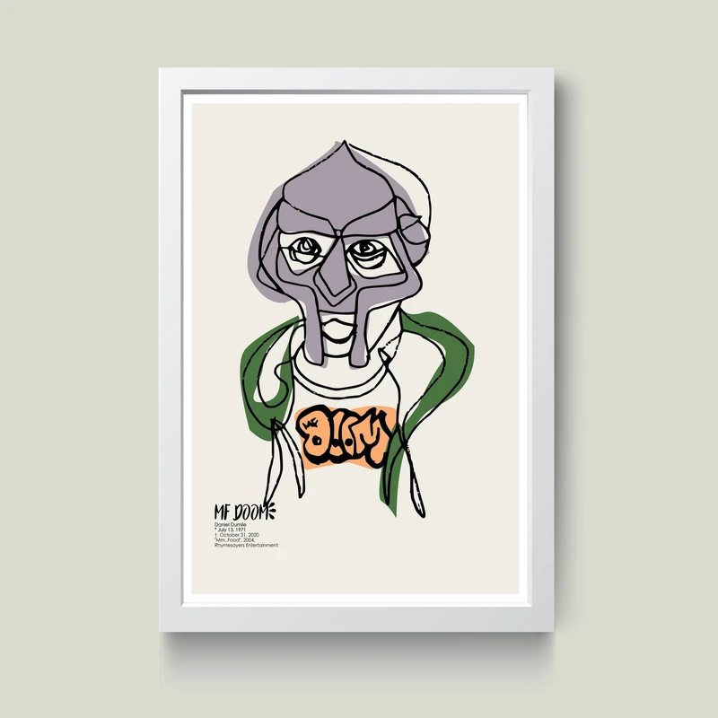تابلو مدل MF DOOM کد m2477-w