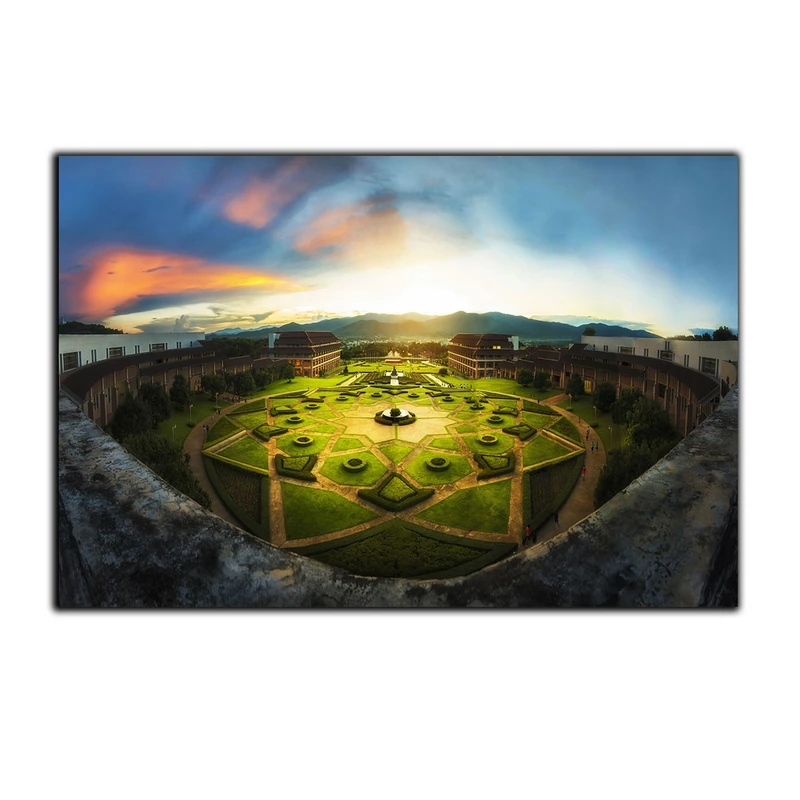 تابلو شاسی بکلیت طرح معماری باغ و فضای سبز مدل SH-S2886