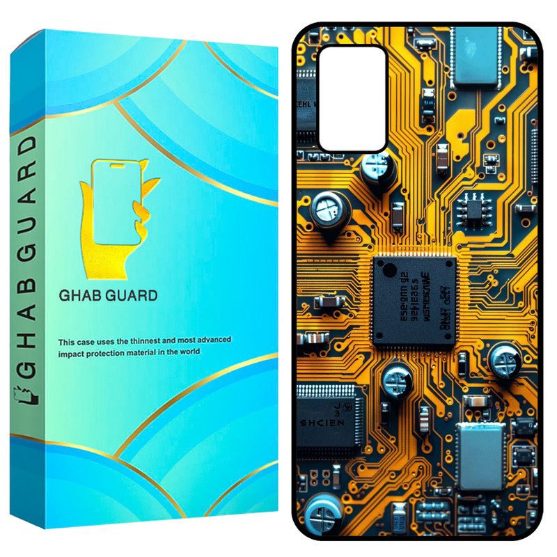 کاور قاب گارد طرح تکنولوژی مدل GCHPA03S مناسب برای گوشی موبایل سامسونگ Galaxy A02s / M02s / A03s 