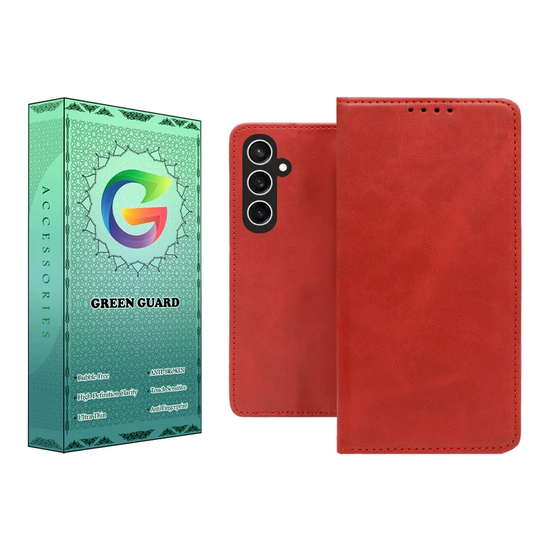 کیف کلاسوری گرین گارد طرح چرمی مدل Bitta مناسب برای گوشی موبایل سامسونگ Galaxy S23 FE