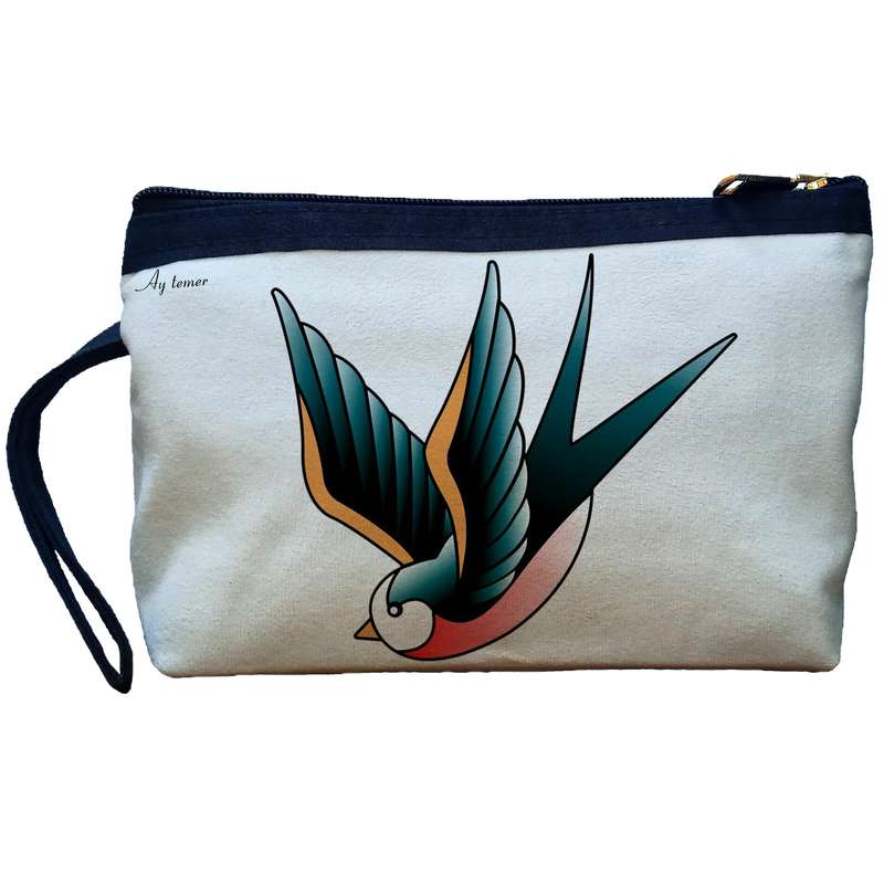 کیف لوازم آرایش زنانه آی تمر مدل پرنده کد 53