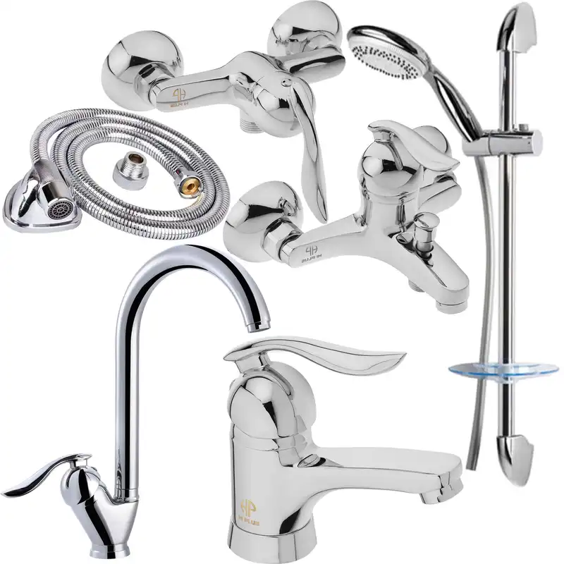 ست شیرآلات های پلاس مدل رونا مجموعه 6 عددی