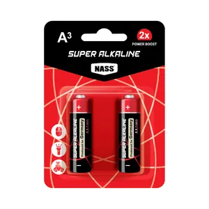 باتری نیم قلمی ناس مدل Super Alkaline بسته 2 عددی