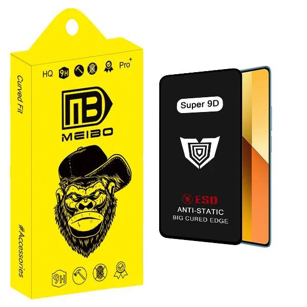 محافظ صفحه نمایش میبو مدل Super 9D مناسب برای گوشی موبایل شیائومی Note 13 Pro 4G / Note 12 Pro 5G / Note 12 Pro Plus / Note 12 Turbo / Note 13 5G / Note 13R Pro 5G / X5 Pro / M6 