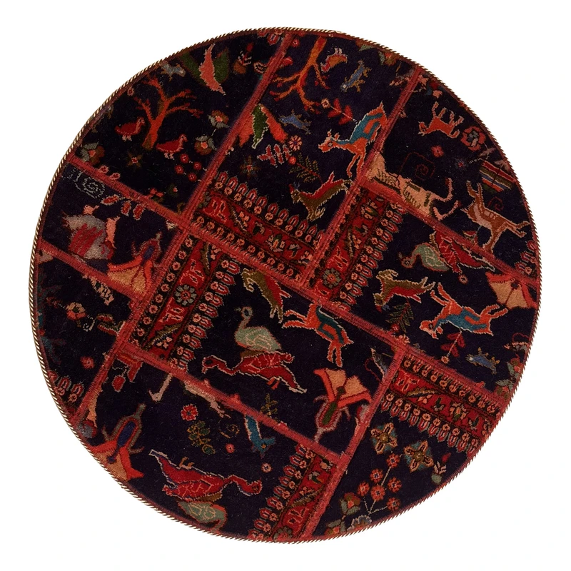 کلاژ فرش دستباف 1 متری مدل  فارس کد NKP.RJ001