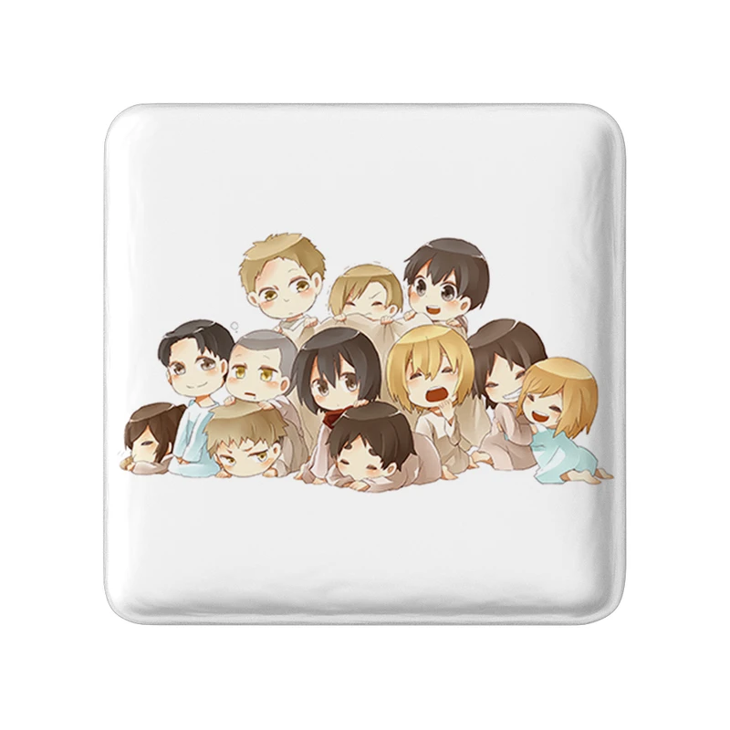 مگنت خندالو طرح انیمه اتک آن تایتان Attack on Titan  مدل مربعی کد 18552