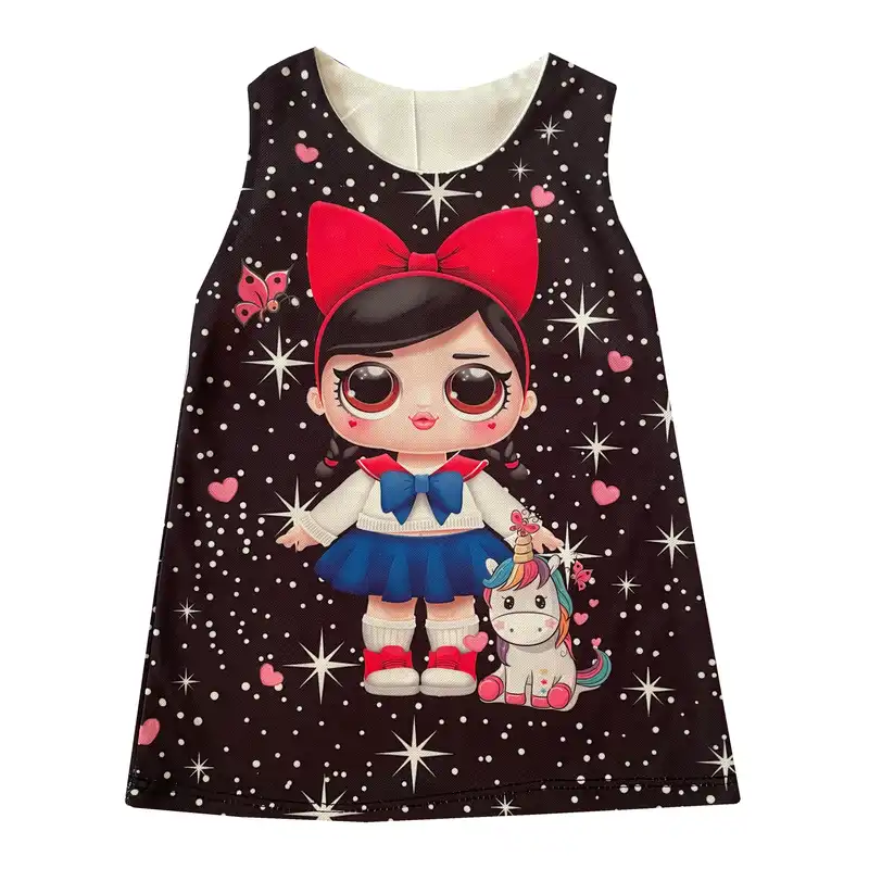 سارافون دخترانه مدل گرلی رنگ مشکی