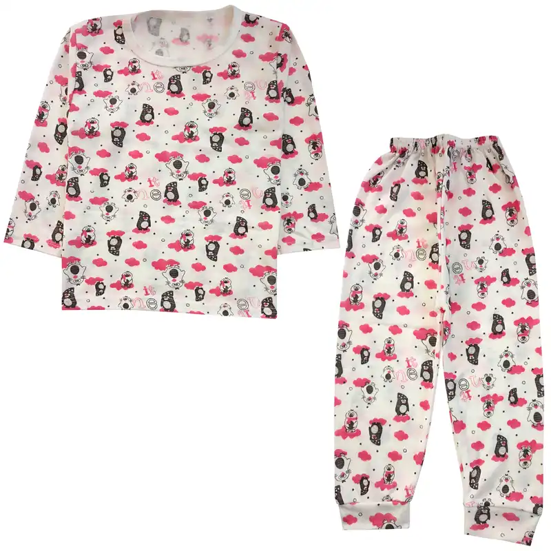 ست تی شرت و شلوار بچگانه مدل پنگوئن کد 4000