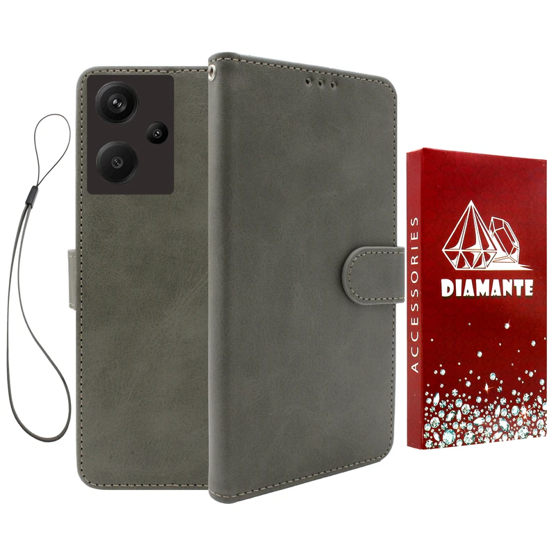 کیف کلاسوری دیامانته مدل Chanta Rd مناسب برای گوشی موبایل شیائومی Redmi Note 13 Pro Plus به همراه بندآویز