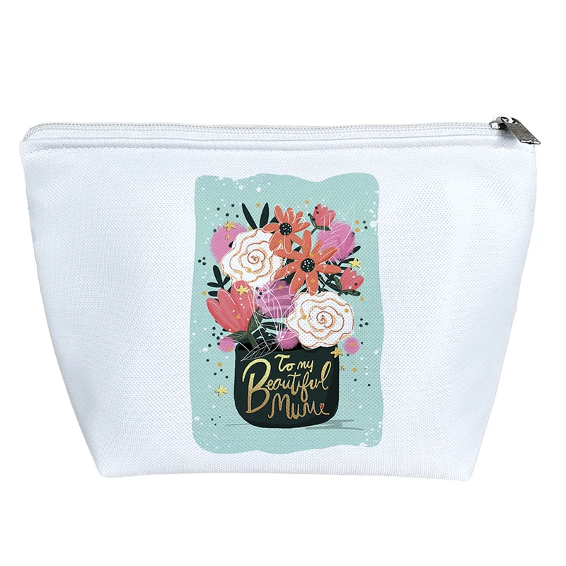 کیف لوازم آرایش دخترانه خندالو مدل گلدان گل کد H1297