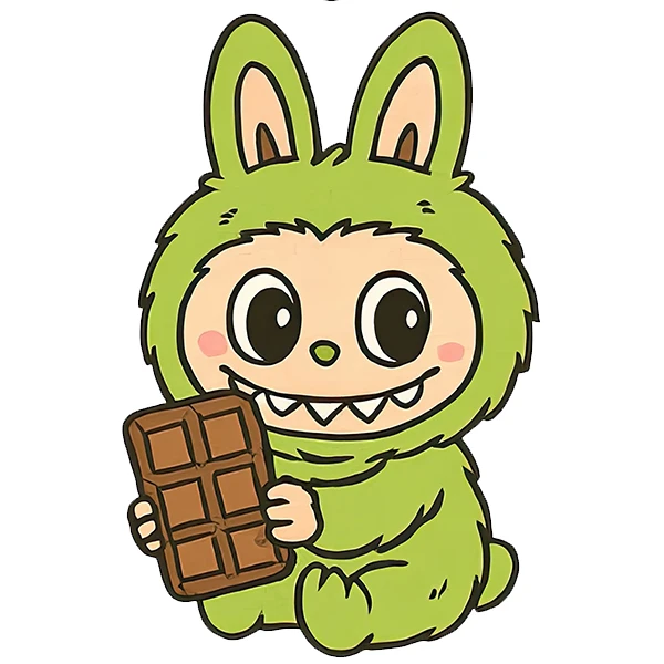  استیکر پارچه و لباس پاد آفرین طرح کارتونی لبوبو کد 5636