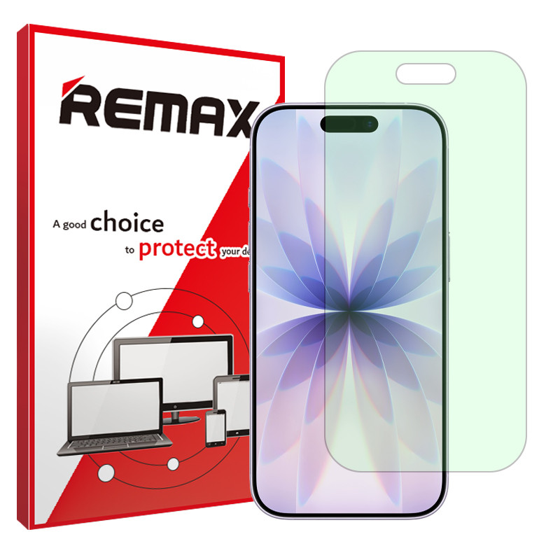 محافظ صفحه نمایش حفاظت از نور سبز ریمکس مدل Eye Care مناسب برای گوشی موبایل اپل iPhone 17