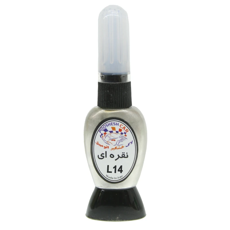 لاک خشگیر بدنه خودرو پوششکار کد L14 حجم 15 میلی لیتر مناسب برای میتسو بیشی اوتلندر نقره ای