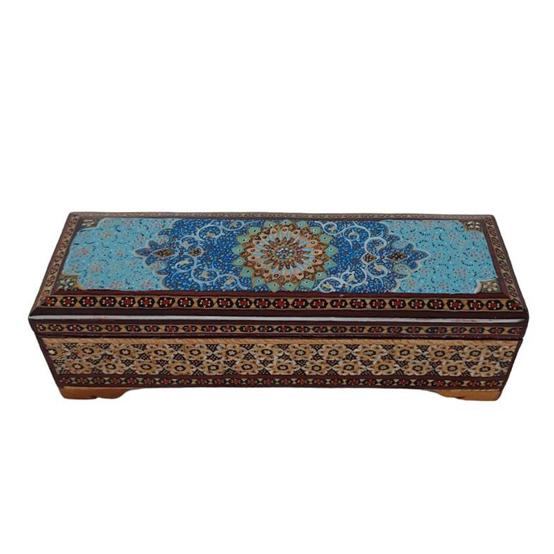 قلمدان خاتم کاری مدل اسلیمی کد 220