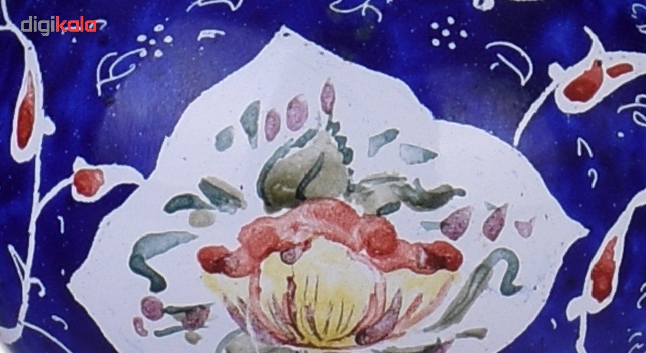 گلدان مسی میناکاری صالحی زاده طرح قاب گل مدل 01- 35 ارتفاع 8 سانتی متر