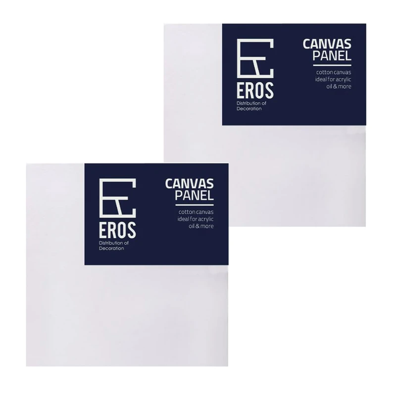 بوم نقاشی مربع اروس مدل R2 سایز 20×20 سانتی متر بسته 2 عددی