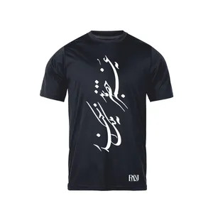 تی شرت آستین کوتاه مردانه رانژ مدل نه عمر خضر بماند نه ملک اسکندر 291-23RA06 رنگ مشکی